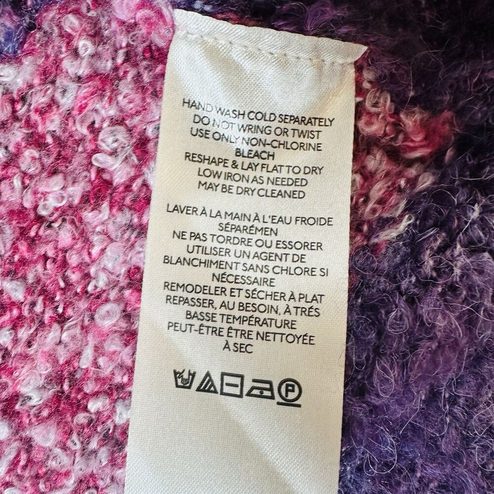 Free People My Girl Turtleneck Sweater Midnight Pearl Combo Women's Small Boho - Picture 5 of 11